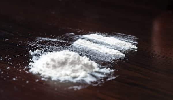 cocaine on table